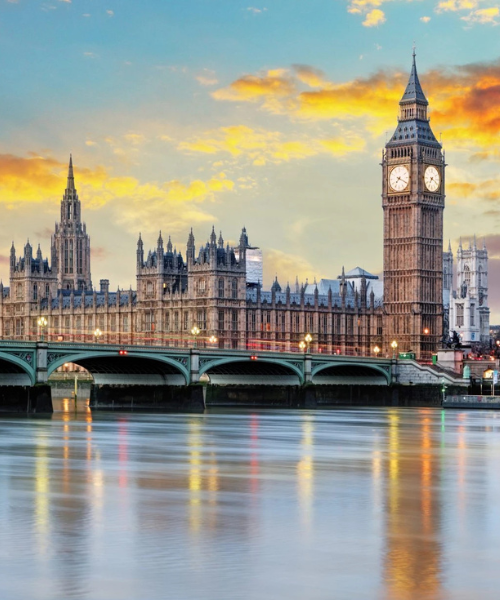 Big Ben and Buckingham Palace, London (England)